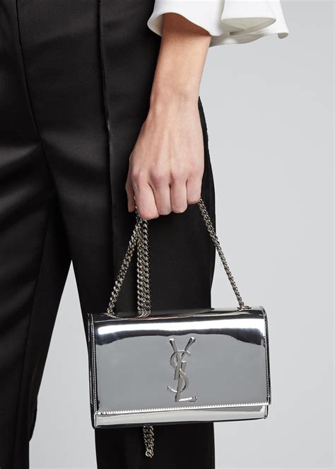 metallic ysl bag|ysl small kate bag.